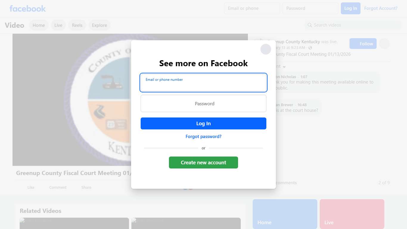 Greenup County Fiscal Court Meeting 01/13/2026 Greenup County Kentucky Facebook